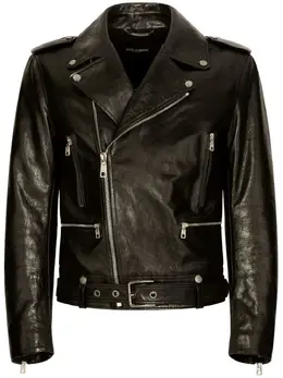 Dolce & Gabbana: Кожаная куртка  Biker
