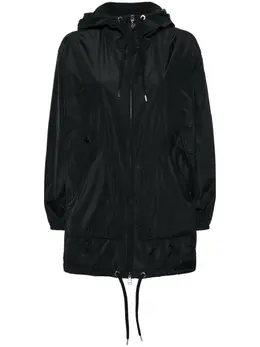 Moncler: Чёрный пуховик 