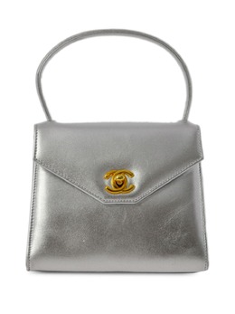 CHANEL Pre-Owned: Серебристая сумка 