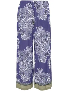 ETRO: Брюки с растительным принтом 