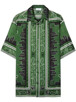 Off-White: Рубашка с коротким рукавом 