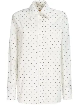 Marni: Рубашка в горошек 