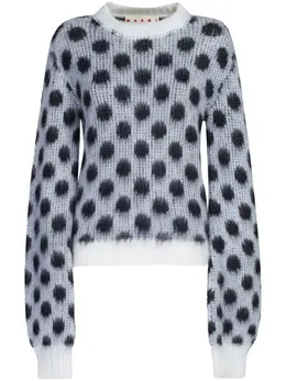 Marni: Свитер в горошек 