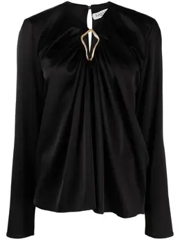 Lanvin: Блуза с длинным рукавом 