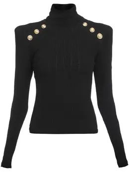 Balmain: Свитер на пуговицах 