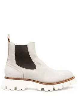 Santoni: Светлые ботинки 