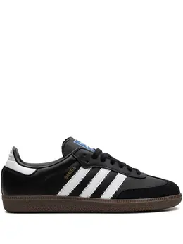 adidas: Чёрные кроссовки  Samba
