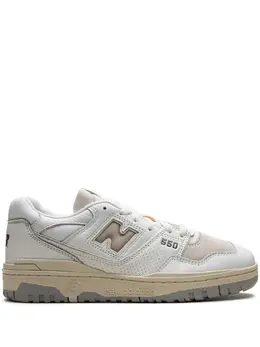 New Balance: Белые кроссовки  550