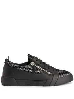 Giuseppe Zanotti: Чёрные кроссовки  Frankie