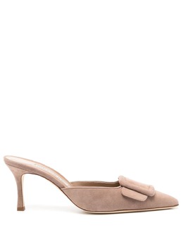 Manolo Blahnik: Бежевые сабо  Maysale