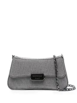 Emporio Armani: Серебристая сумка 
