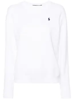 Polo Ralph Lauren: Белый свитшот 