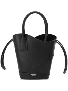 Ferragamo: Сумка-шоппер с принтом 