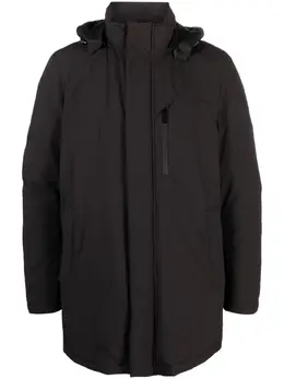 Woolrich: Чёрный пуховик  Mountain