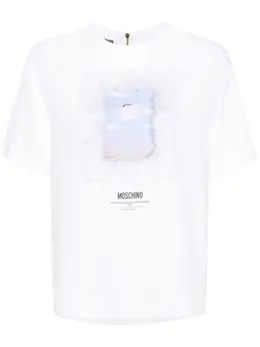 Moschino: Футболка с принтом 