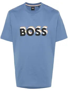 BOSS: Хлопковая футболка 