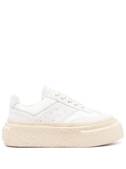 MM6 Maison Margiela: Белые кроссовки 