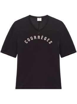 Courrèges: Футболка с принтом 