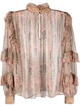 ETRO: Блуза с принтом 
