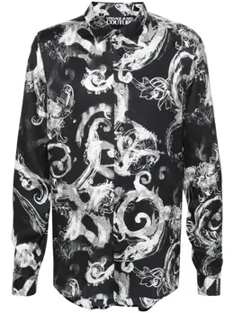 Versace Jeans Couture: Чёрная рубашка 