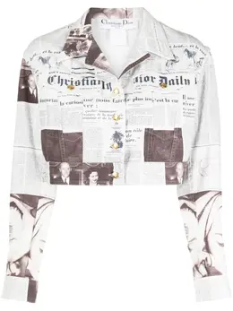 Christian Dior Pre-Owned: Куртка с принтом 