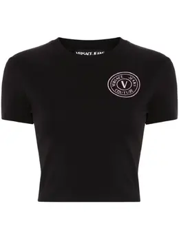 Versace Jeans Couture: Чёрная футболка 