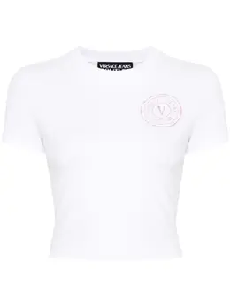 Versace Jeans Couture: Белая футболка 
