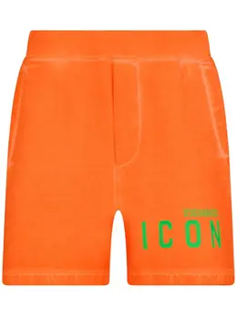 Dsquared2: Оранжевые шорты  Icon