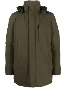 Woolrich: Пуховик  Mountain цвета хаки