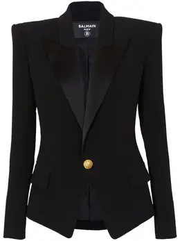Balmain: Атласный жакет 