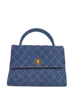 CHANEL Pre-Owned: Голубая сумка 