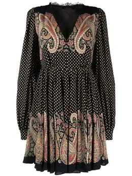 ETRO: Кружевное платье 