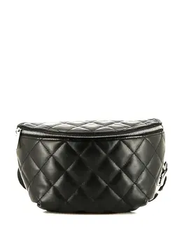 CHANEL Pre-Owned: Чёрная поясная сумка 