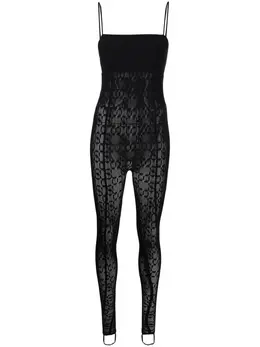 Wolford: Прозрачный комбинезон 