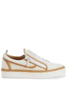 Giuseppe Zanotti: Белые кроссовки  Frankie