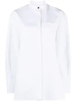 Jil Sander: Рубашка с воротником-стойкой 