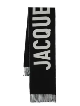 Jacquemus: Чёрный шарф 