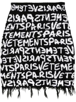 VETEMENTS: Жаккардовая юбка 