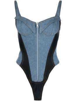 Mugler: Чёрный боди 