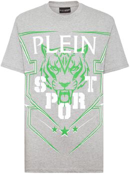 Plein Sport: Футболка с тигровым принтом 