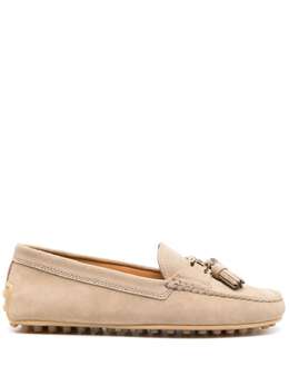 Tod's: Бежевые лоферы  Gommino