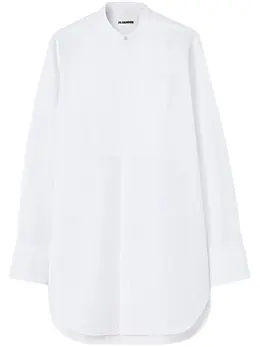 Jil Sander: Рубашка без воротника 