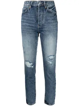 Armani Exchange: Рваные джинсы 