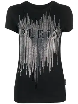 Philipp Plein: Футболка  Crystal со стразами