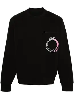 Moncler: Свитшот с принтом 