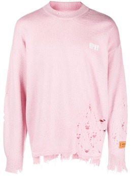 Heron Preston: Рваный свитер 