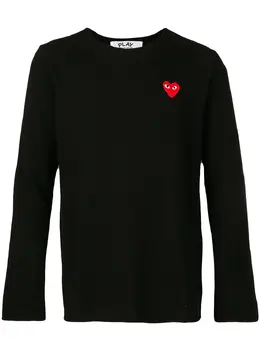 Comme Des Garçons Play: Чёрный свитер 