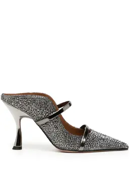 Malone Souliers: Серебристые сабо 