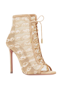 AQUAZZURA: Розовые босоножки 
