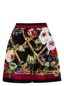Dolce & Gabbana: Шорты с растительным принтом 